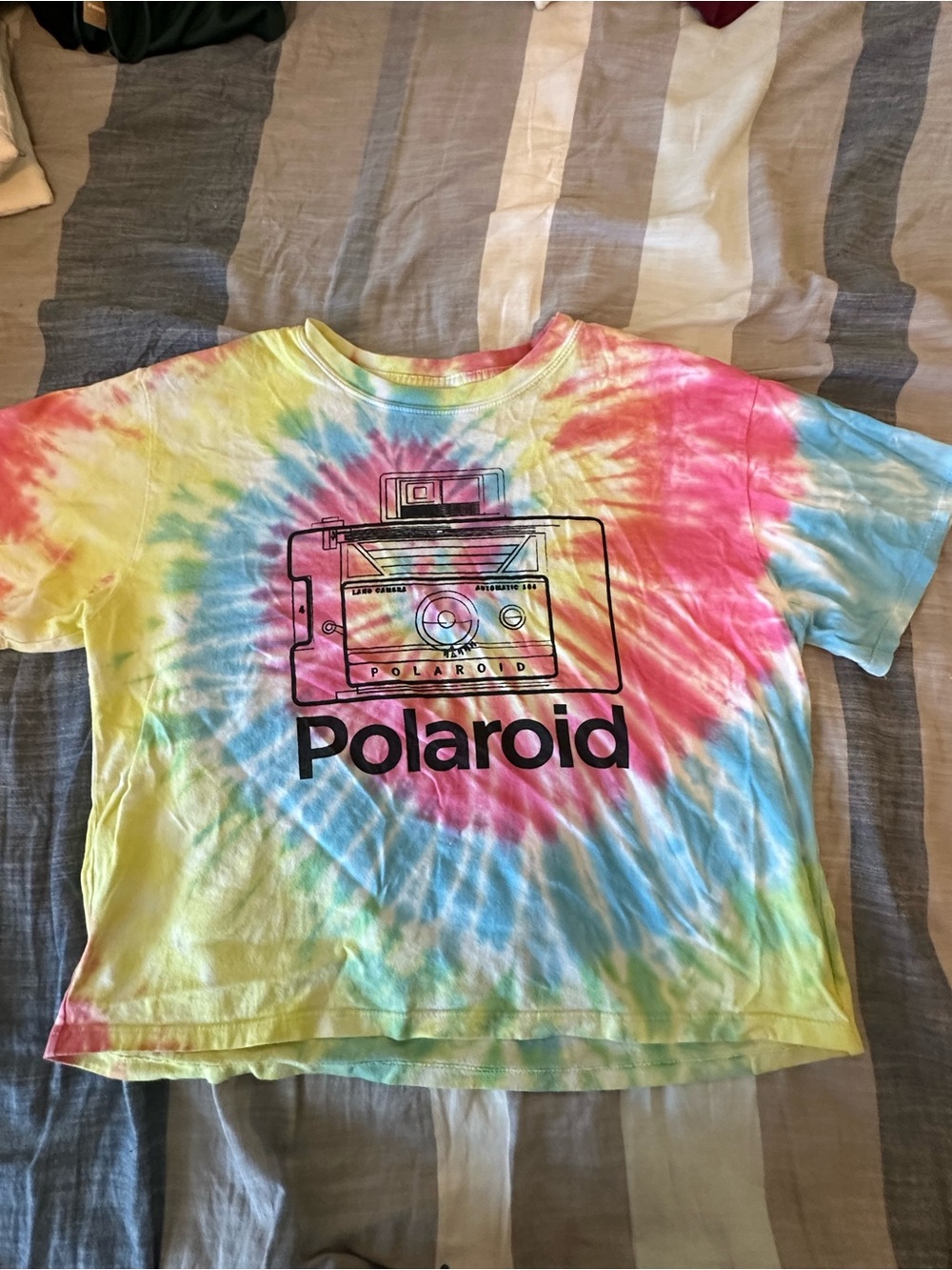 Polaroid Tie-Dye Short Sleeve Tee - Pink, Blue, Yellow, Green